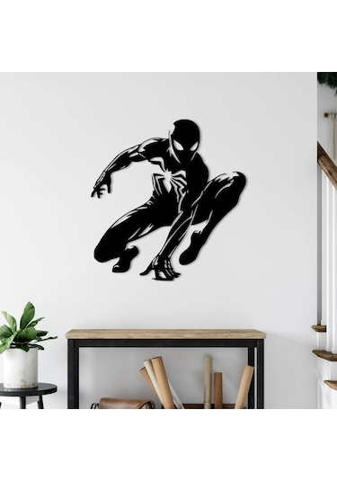 Spider-man Şehrin Muhafızı Metal Duvar Dekoru