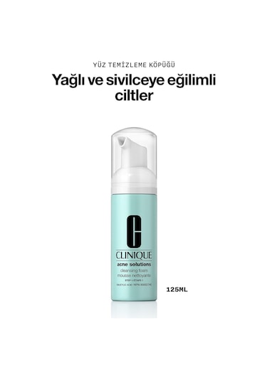 Clinique Anti Blemish Solutions Cleansing Foam Sivilce Karşıtı Temizleyici Köpük 125 ML
