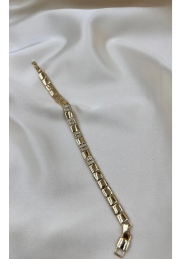 Bb Xuping Taşlı Modern Bileklik Altın