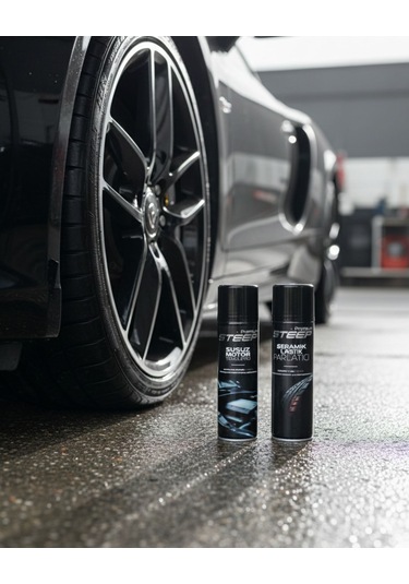 Steep Susuz Motor Temizleyici Seramik Lastik Parlatıcı 500 Ml 2'li Set