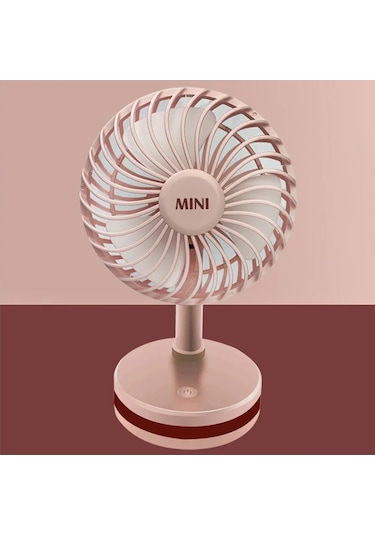Ranyeek Abs Materyal Mini Masa Fanı - 3 Hızlı Ayar, Ultra Sessiz, Şarj Edilebilir - Ev, Ofis, Seyahat İçin Serinletici