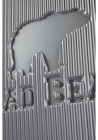 Bad Bear Logo Suitcase 23.01.80.002g Gri Orta Boy Tekerlekli Abs Valiz 64 Lt. Gri