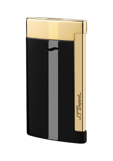 S.T. Dupont Slim 7 Siyah-Altın Çakmak 27708