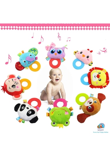 Sozzy Toys Çıngıraklı Dişlik Köpeğim Çok Renkli