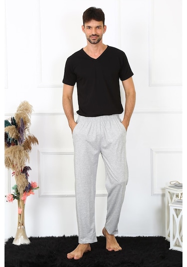 Akbeniz Erkek Pamuk Gri Tek Alt Pijama 27495 Gri
