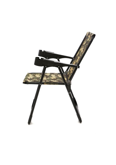 Silva 4 Adet Kamp Sandalyesi Bardaklıklı - Kamuflaj