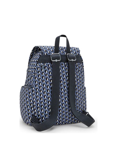 Kıplıng City Zip S Küçük Boy Sırt Çantası Desenli 3d K Blue Çok Renkli