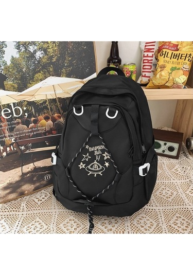 Gençler İçin Şık Ve Fonksiyonel Okul Çantası, Dayanıklı Sırt Çantası, Ergonomik Tasarım, Hafif Ve Spor Çanta Siyah