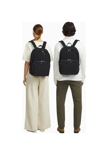 Lojel Semo Backpack Deri Detaylı 18l Günlük Ve Iş Sırt Çantası Siyah