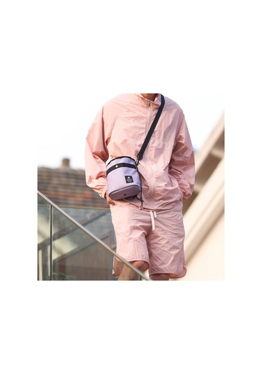 Rhınowalk Rk24932 Çok Fonksiyonlu Polyester Bisiklet Çantası Omuz Çantası Saklama Çantası - Açık Mor