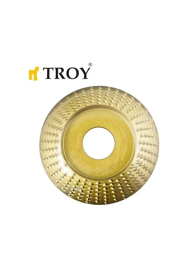 Troy Avuç Taşlama İçin Ahşap Aşındırıcı Törpü Disk 84 mm Yarı Kür
