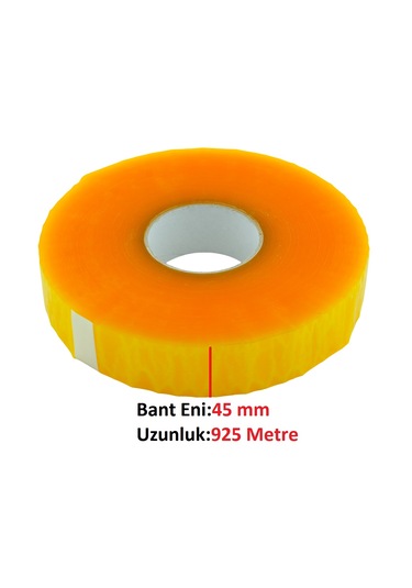 Büyük Rulo 45mm X 925m Makine Bandı Paketleme Bandı M3 1
