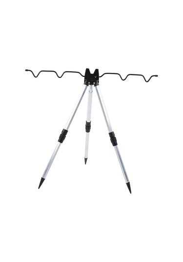 Wezone Alüminyum Alçı Tripod Olta Asma Aleti: 5 Olta Destekli, Çekirdekli, Taşınabilir Ve Dayanıklı Olta Tutucu
