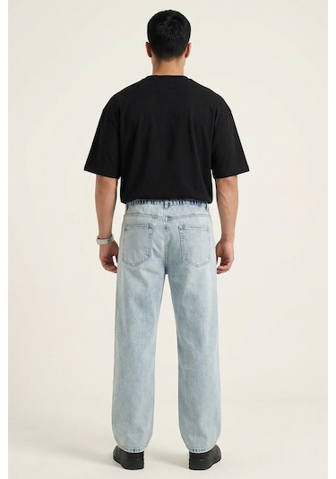 Bigdart Erkek Rahat Kesim Baggy Jean Pantolon 30075 - Mavi