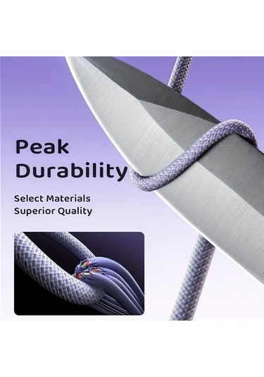 Honeybeeshop Mor 10lu 60w Usb C İphone 16 Şarj Kablosu 3.3ft Hızlı Şarj İpad Samsung Uyumlu