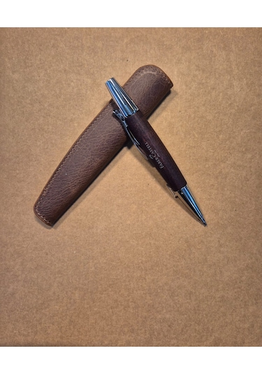 Faber Castell E-motion 1.4mm Parlak Krom/ahşap Kahverengi