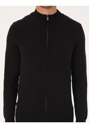 Pierre Cardin Erkek Siyah Hırka Triko 50317409-vr046 Siyah