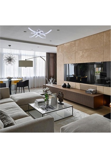 Novahub İskandinav Modern Sarı Tavan Lambası Led Oturma Odası Yemek Odası Yatak Odası Işıkları Tavan Avize D Sarı