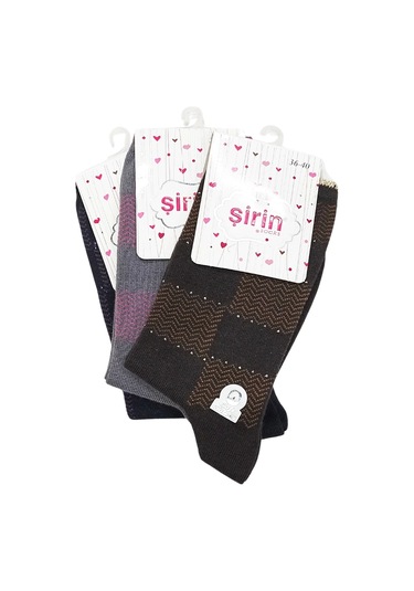 Şirin Soket Desenli Lycralı 7150 3 Adet A1663
