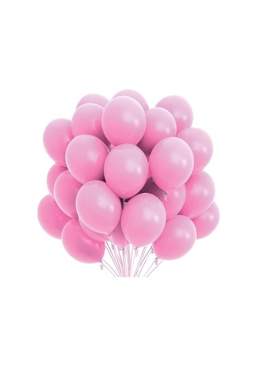 Pastel Balon Pembe 10 Adet PEMBE