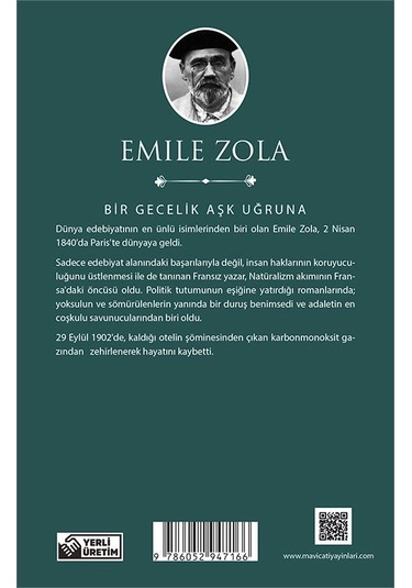 Bir Gecelik Aşk Uğruna - Emile Zola - Maviçatı (dünya Klasikleri)