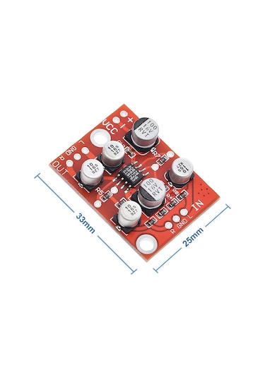 Ad828 Preamp Modül Ses Yükseltici Amfi Stereo Mikrofon Gitar Enstrüman Ses Video Sinyal Ön