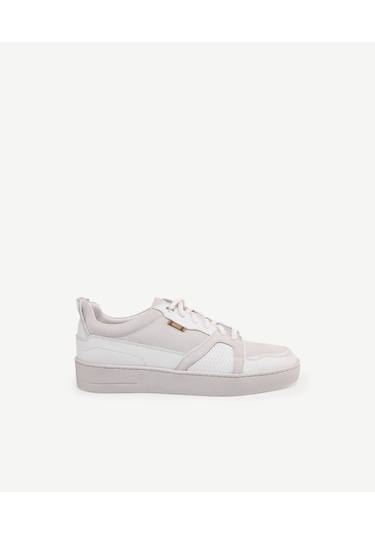 Yargıcı Deri-süet Detaylı Sneaker 24yeay4473x 002 Beyaz