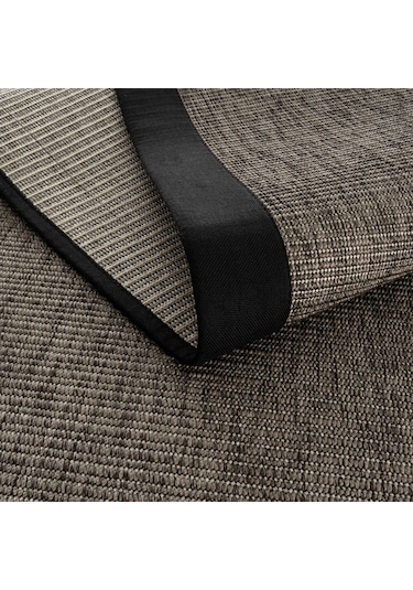 Cool Halı Prag Siyah Keten Hav Toz Vermez Kolay Temizlenen Hasır Dokulu İnce Düğüm İthal Sisal Halı