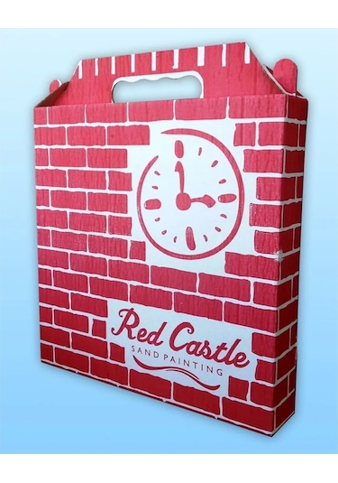 Köpekbalığı Saat Clock Kum Boyama Seti-red Castle S-0021 Renkli