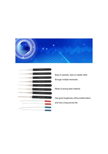 Moveevo 12 Parça Kilit Anahtarı Çıkarıcı Seti - 0.2-0.4mm Çaplı, Kırık Anahtarları Kilitlekten Çıkarma Aracı, Tamir Bakım İçin