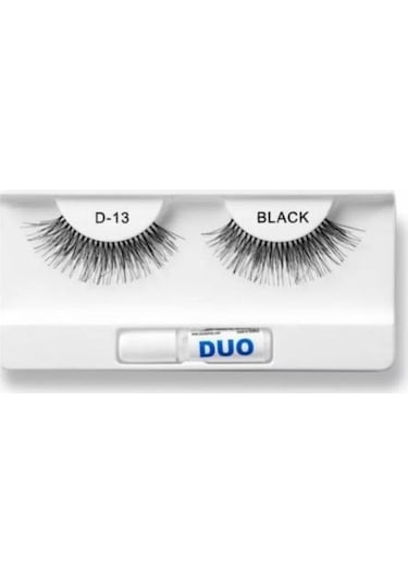 Duo Takma Kirpik %100 Doğal Ve Siyah Görünüm D-13