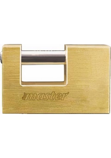 Master Kayar Milli Asma Kilit 90 MM Sarı