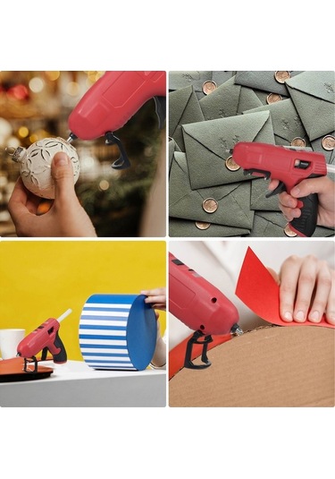 Pazly 4.2v Kablosuz Sıcak Tutkal Makinesi, Tip-c Şarjlı Mini, 15 Tutkal Çubuğu