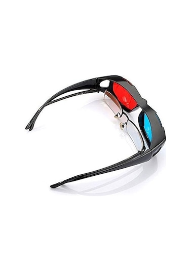 Kırmızı Mavi 3d Gözlük Anaglyph Çerçeveli 3d Görüş Gözlükleri Oyun Stereo Film Boyutlu Gözlük Plastik Gözlük