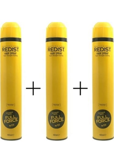 Redist Full Force Saç Spreyi  3 x 400 ML