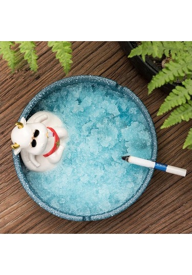 Venturemart 1 Adet Yaratıcı Karikatür Küllük Inek Seramik Büyük Kapasiteli Sevimli Hayvan Küllükleri Ev D