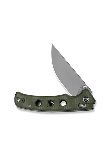 Civivi Noctis Olive Canvas Micarta Handle Stonewashed Nitro-v Blade Kamp Çakı Yeşil