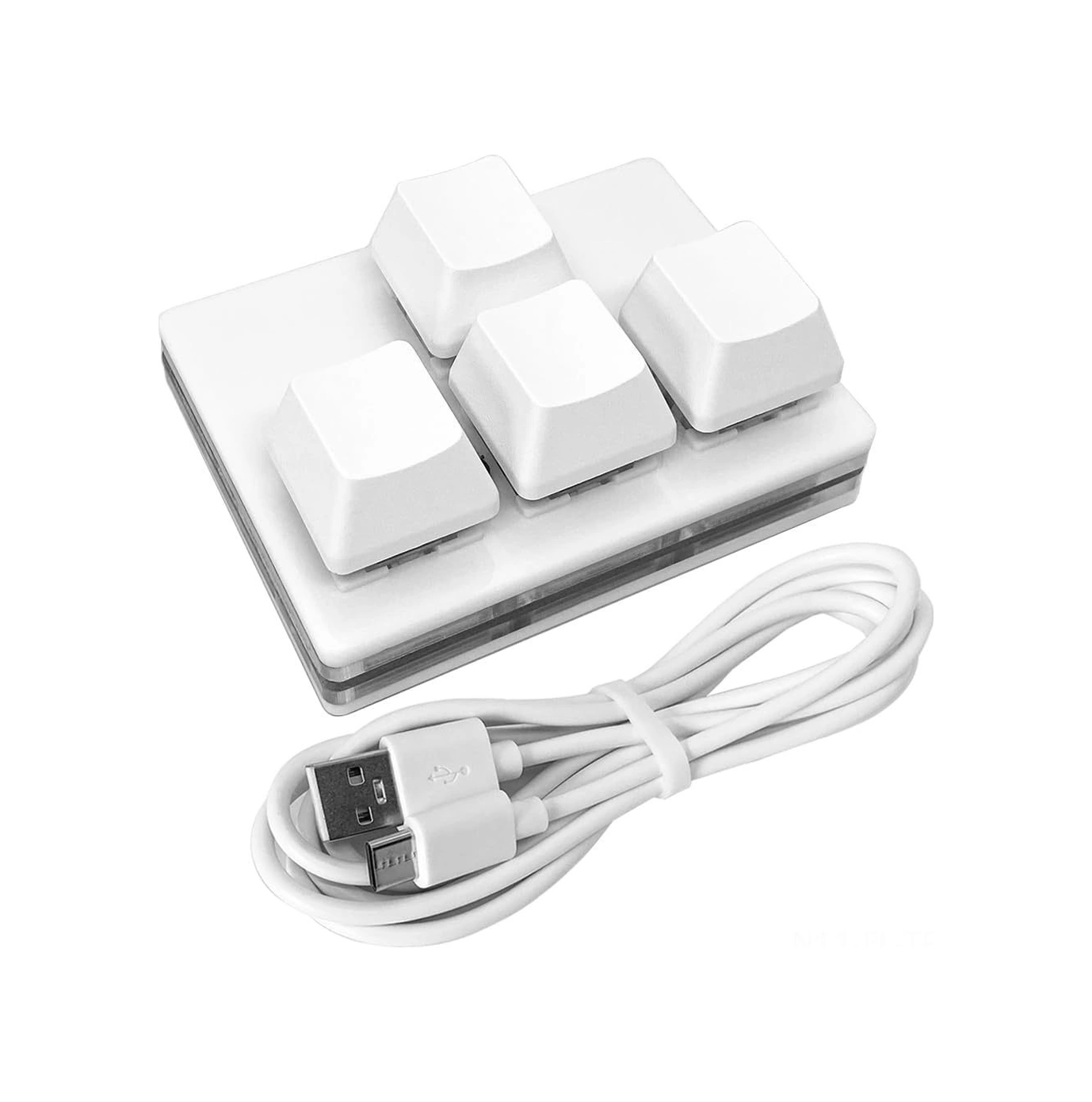 Lemestar Küçük Boy 4 Tuşlu Mekanik Klavye - Wasd Ve Ok Tuşları, Usb Kablolu Kırmızı Switch, Özelleştirilebilir Kısayollar Optik