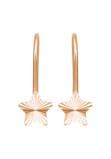 Zolotoj Merkurij Çocuklar İçin Yıldız Küpe Gümüş 244869717 Altın