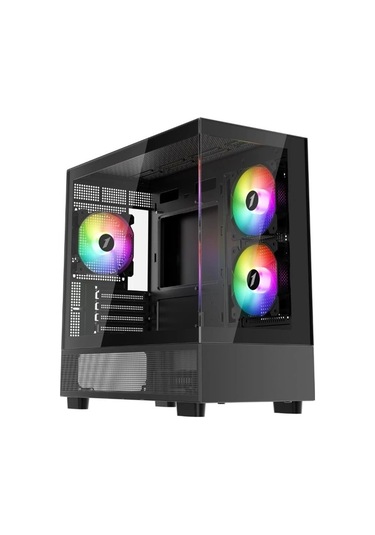1st Player Mıku Mi5 Siyah 750w 80+ Atx 3.1 Sılver Argb 6x12cm Fan Temperli Cam Usb 3.0 M-atx Kasa