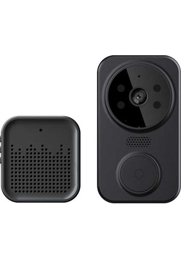 Dancemonkey Akıllı Kablosuz Video Kapı Zili - Full Hd Kamera, Gece Görüşlü, Wi-fi Bağlantılı, 2 Yönlü Sesli İnterkom