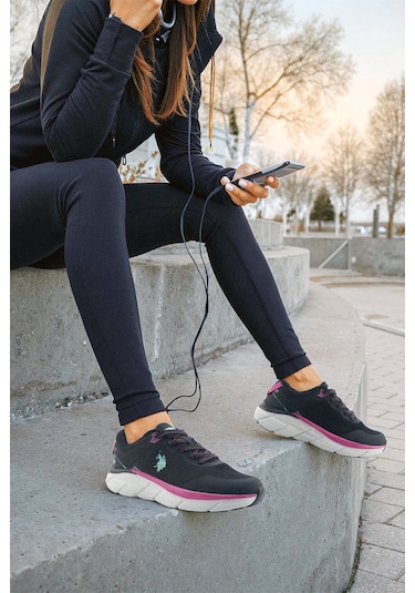 U.s. Polo Assn. Saldona Wmn 5fx Siyah Kadın Koşu Ayakkabısı 000000000101938177 Siyah