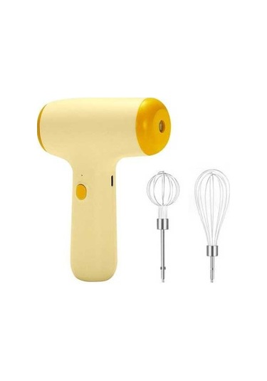 Primepickings Kablosuz Mini Mikser, Çift Çubuk Bej, Taşınabilir Karıştırma Mikseri Diğer