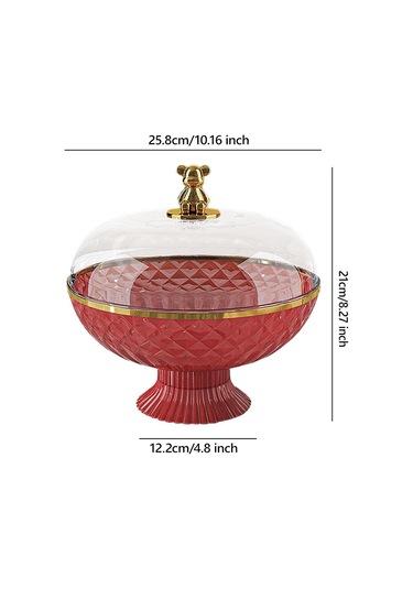 Suntek Meyve Sepeti Tabağı Sebze Depolama Mutfak Kırmızı Kırmızı