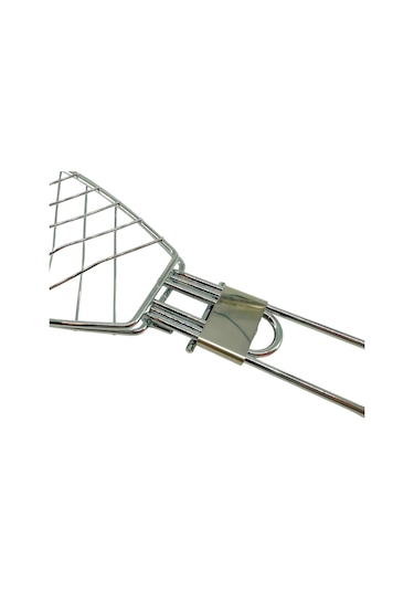 Dooman 4'lü Paslanmaz Çelik Balık Izgara Teli Ahşap Saplı 30x13 Cm Izgara Alanı - 318g