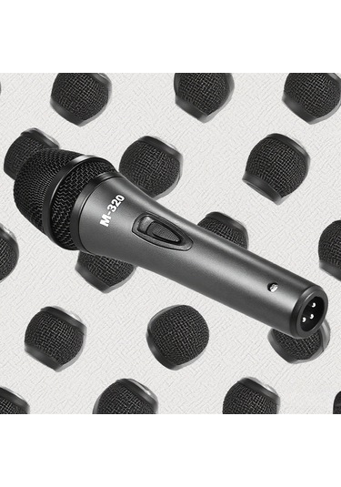 Samdoo M-320 Metal Dinamik Mikrofon: Kaliteli Ses, Kalp Formu Yönlendirme, 5m Kablolu, Klüp Ve Karaoke İçin