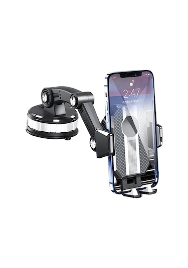 Araç Telefon Tutucu Universal 360 Derece Vantuzlu Çok Fonksiyonlu