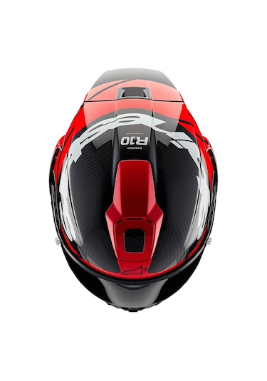 Alpinestars Supertech R10 Carbon Element Spor Motosiklet Kaskı Siyah Kırmızı Beyaz