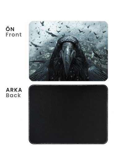İlyuka 40x30cm Gaming Oyuncu Mousepad Crow Mp174030