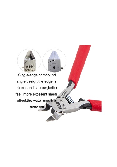 Hsd Spm-120 Tek Kenarlı Kesme Pensesi İnce Kenarlı Model Montajlı Su Çeneli Pense